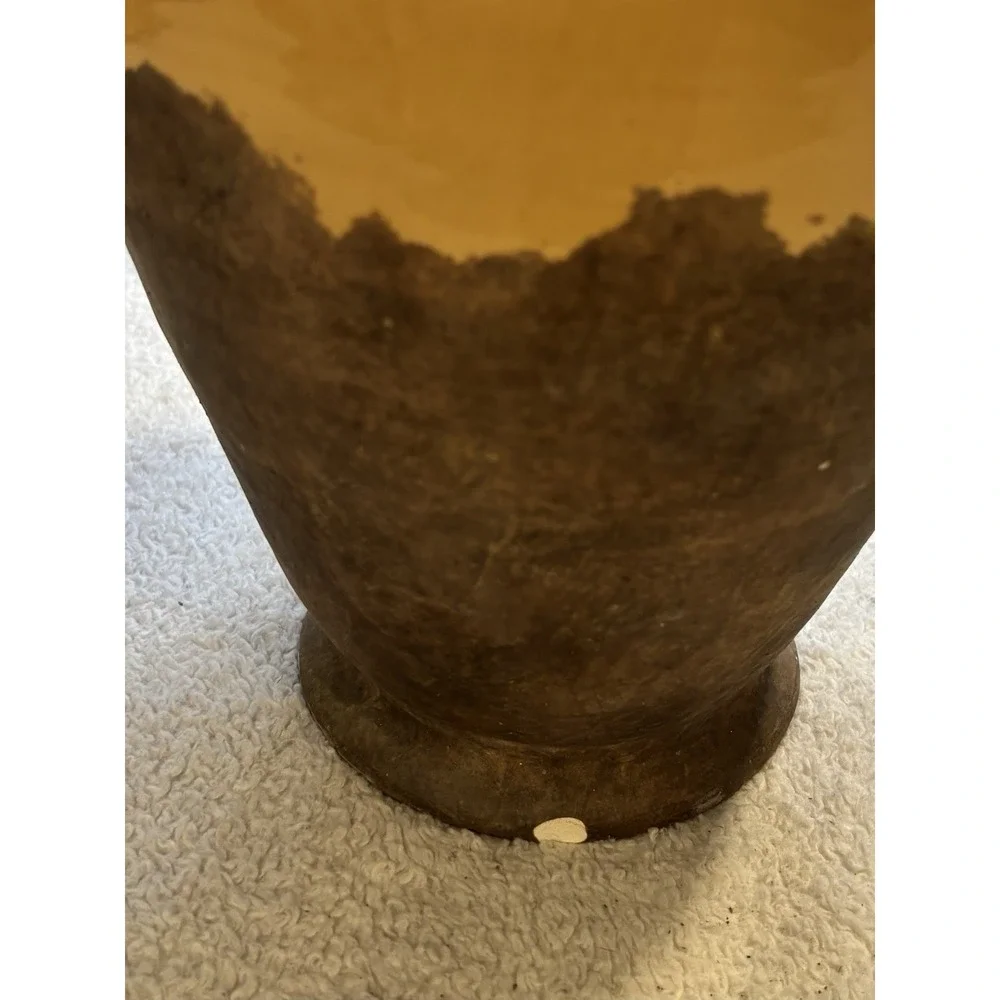 Ceramic Rustic Tuscany Glazed Terracotta 2 Handle Olive Jar Urn Vase Jug